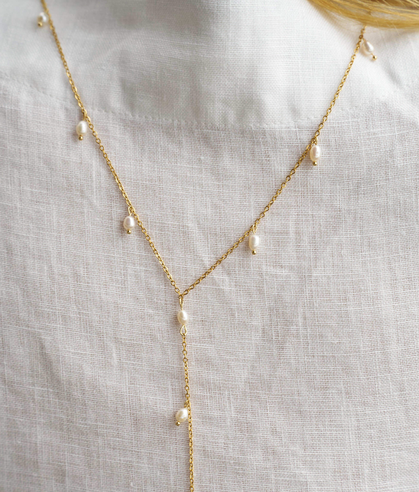 Paulina Necklace: Gold